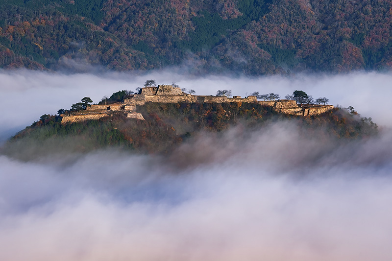 the Takeda Castle Ruins (a National Historic Site)